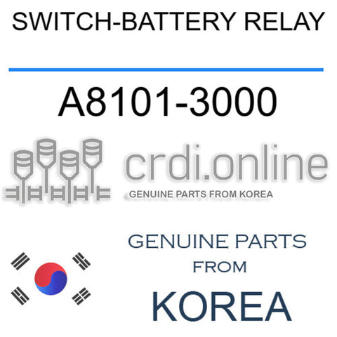 SWITCH-BATTERY RELAY A8101-3000 A81013000 A8101 3000