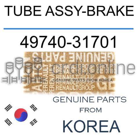 TUBE ASSY-BRAKE [ORIGINAL] 49740-31701 4974031701 49740 31701