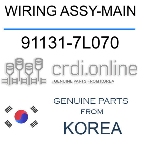 WIRING ASSY-MAIN [ORIGINAL] 91131-7L070 911317L070 91131 7L070
