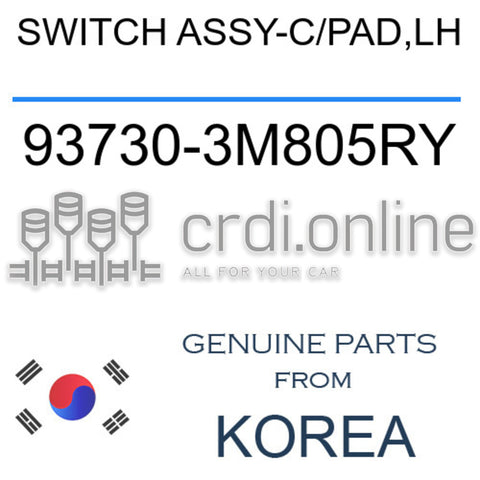SWITCH ASSY-C/PAD,LH [ORIGINAL] 93730-3M805RY 937303M805RY 93730 3M805RY