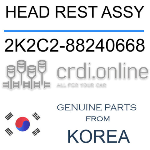 HEAD REST ASSY [ORIGINAL] 2K2C2-88240668 2K2C288240668 2K2C2 88240668