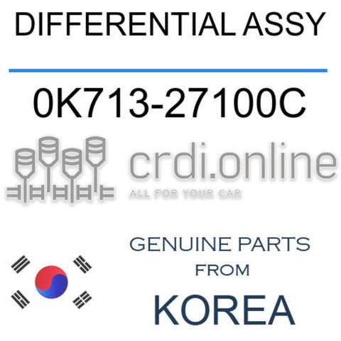 DIFFERENTIAL ASSY [ORIGINAL] 0K713-27100C 0K71327100C 0K713 27100C