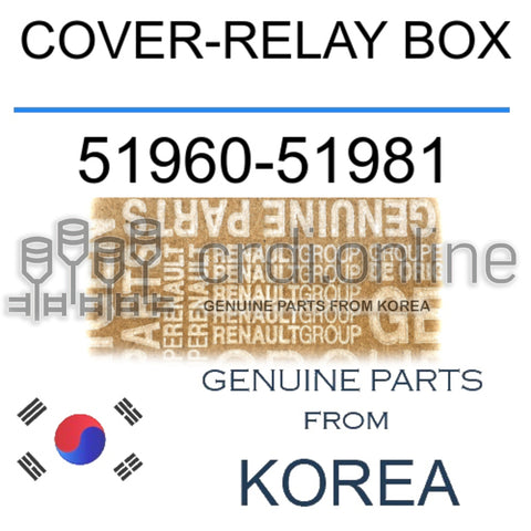 COVER-RELAY BOX [ORIGINAL] 51960-51981 5196051981 51960 51981