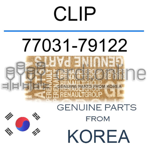 CLIP [ORIGINAL] 77031-79122 7703179122 77031 79122
