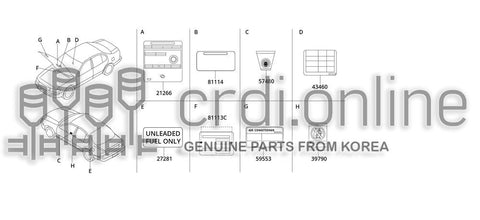LABEL-CAUTIONAIR CONDITIONER [ORIGINAL] 59553-51150 5955351150 59553 51150