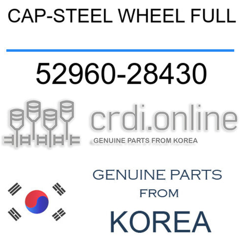 CAP-STEEL WHEEL FULL [ORIGINAL] 52960-28430 5296028430 52960 28430