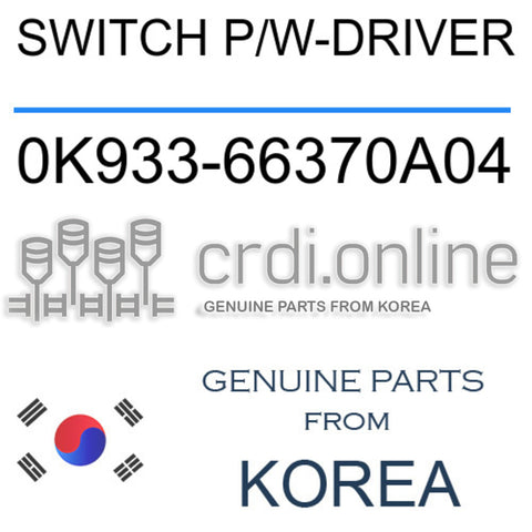 SWITCH P/W-DRIVER [ORIGINAL] 0K933-66370A04 0K93366370A04 0K933 66370A04