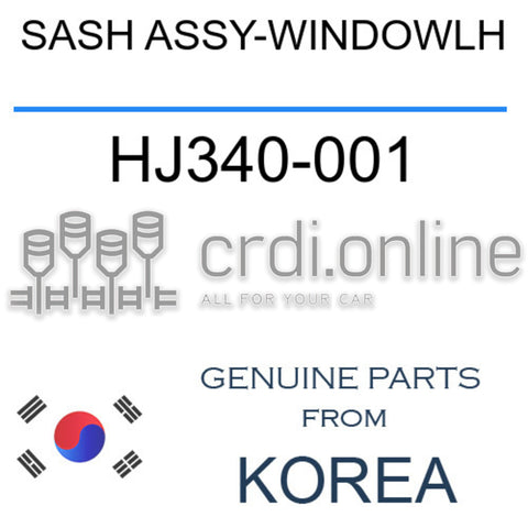 SASH ASSY-WINDOWLH [ORIGINAL] HJ340-001 HJ340001 HJ340 001