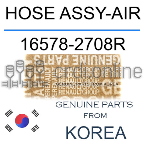 HOSE ASSY-AIR [ORIGINAL] 16578-2708R 165782708R 16578 2708R