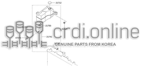 CAP ASSY-RESERVOIR TANK [ORIGINAL] 22452-51000 2245251000 22452 51000