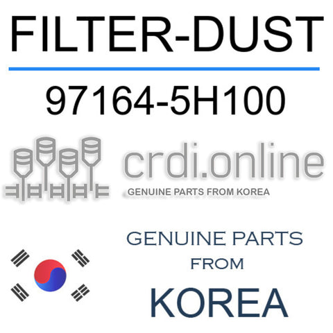 FILTER-DUST 97164-5H100 971645H100 97164 5H100