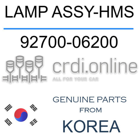 LAMP ASSY-HMS [ORIGINAL] 92700-06200 9270006200 92700 06200