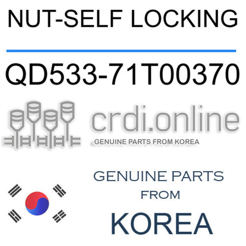 NUT-SELF LOCKING [ORIGINAL] QD533-71T00370 QD53371T00370 QD533 71T00370