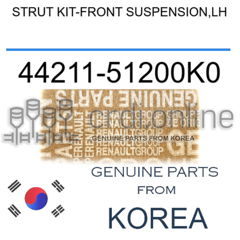 STRUT KIT-FRONT SUSPENSION,LH [ORIGINAL] 44211-51200K0 4421151200K0 44211 51200K0