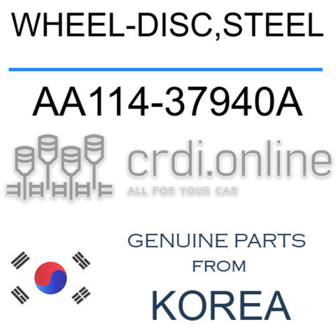 WHEEL-DISC,STEEL AA114-37940A AA11437940A AA114 37940A