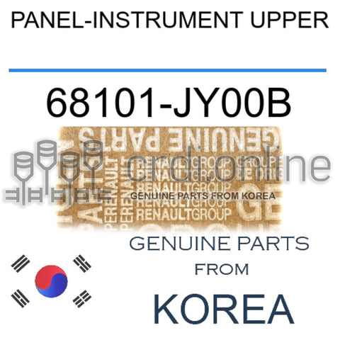 PANEL-INSTRUMENT UPPER [ORIGINAL] 68101-JY00B 68101JY00B 68101 JY00B