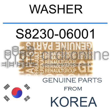 WASHER [ORIGINAL] S8230-06001 S823006001 S8230 06001