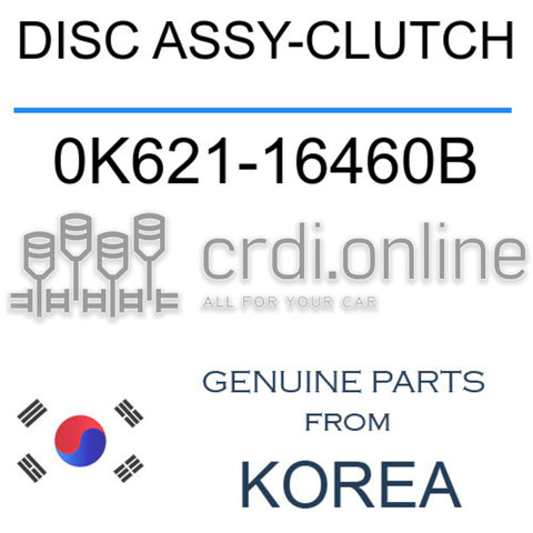 DISC ASSY-CLUTCH [ORIGINAL] 0K621-16460B 0K62116460B 0K621 16460B