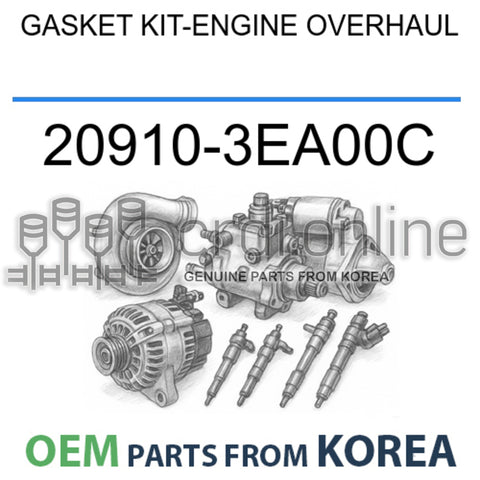 [OEM] GASKET KIT-ENGINE OVERHAUL 20910-3EA00C 209103EA00C 20910 3EA00C