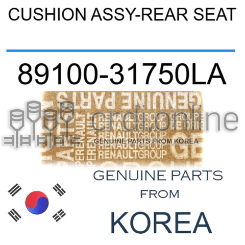 CUSHION ASSY-REAR SEAT [ORIGINAL] 89100-31750LA 8910031750LA 89100 31750LA