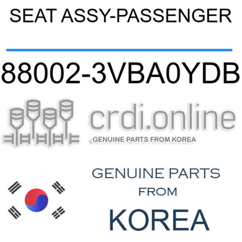SEAT ASSY-PASSENGER [ORIGINAL] 88002-3VBA0YDB 880023VBA0YDB 88002 3VBA0YDB