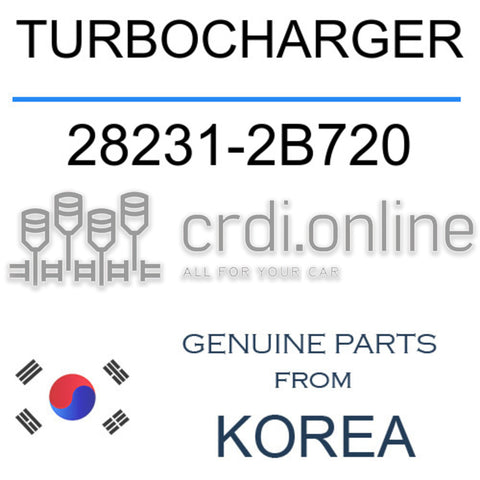 TURBOCHARGER 28231-2B720 282312B720 28231 2B720