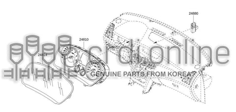 METER ASSY-COMBINATION 24810-2392R 248102392R 24810 2392R