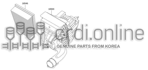 ELEMENT ASSY 16546-4830R 165464830R 16546 4830R