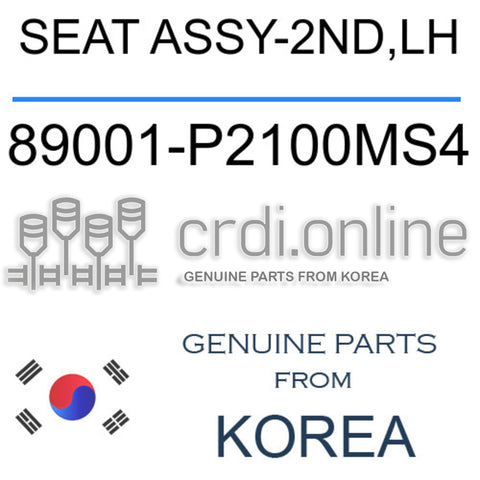 SEAT ASSY-2ND,LH [ORIGINAL] 89001-P2100MS4 89001P2100MS4 89001 P2100MS4