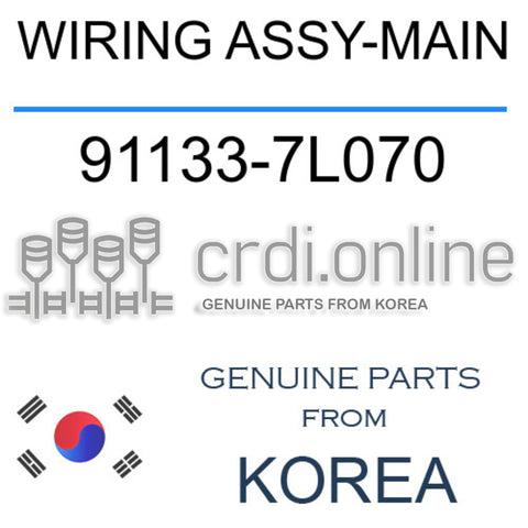 WIRING ASSY-MAIN [ORIGINAL] 91133-7L070 911337L070 91133 7L070