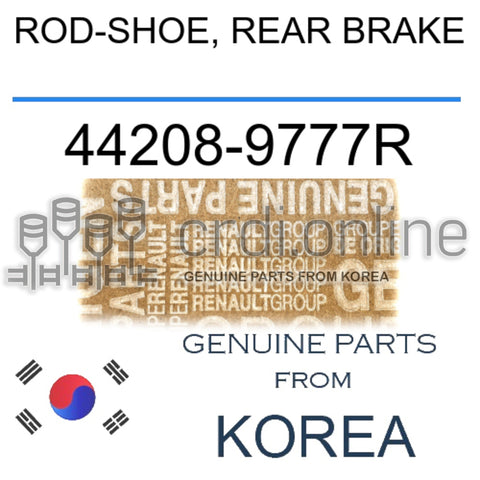 ROD-SHOE, REAR BRAKE [ORIGINAL] 44208-9777R 442089777R 44208 9777R