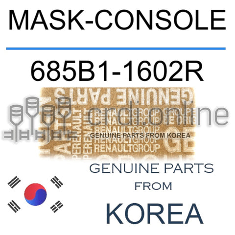 MASK-CONSOLE [ORIGINAL] 685B1-1602R 685B11602R 685B1 1602R