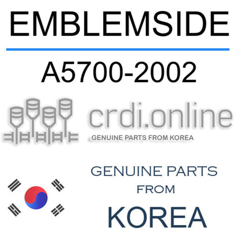 EMBLEMSIDE A5700-2002 A57002002 A5700 2002