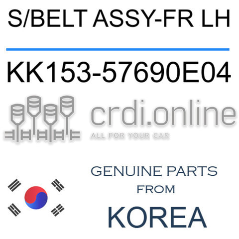 S/BELT ASSY-FR LH [ORIGINAL] KK153-57690E04 KK15357690E04 KK153 57690E04