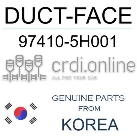DUCT-FACE [ORIGINAL] 97410-5H001 974105H001 97410 5H001