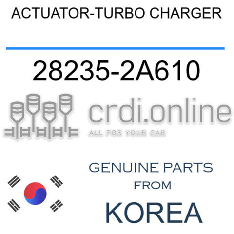 ACTUATOR-TURBO CHARGER 28235-2A610 282352A610 28235 2A610