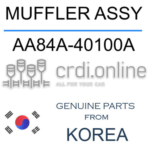 MUFFLER ASSY [ORIGINAL] AA84A-40100A AA84A40100A AA84A 40100A