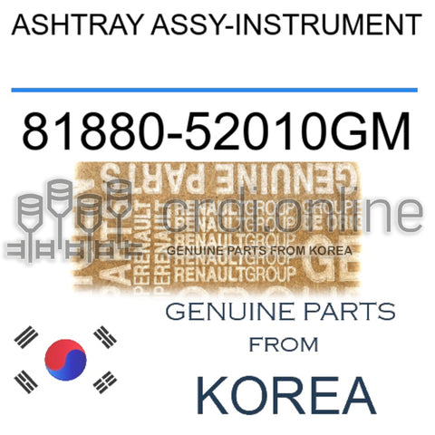 ASHTRAY ASSY-INSTRUMENT [ORIGINAL] 81880-52010GM 8188052010GM 81880 52010GM