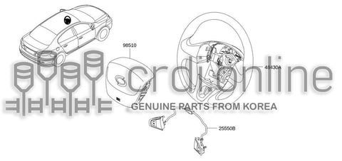 SWITCH ASSY-STEERING CRUISE CONTROL 25550-1805R 255501805R 25550 1805R