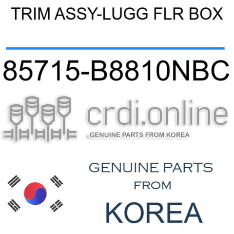 TRIM ASSY-LUGG FLR BOX [ORIGINAL] 85715-B8810NBC 85715B8810NBC 85715 B8810NBC