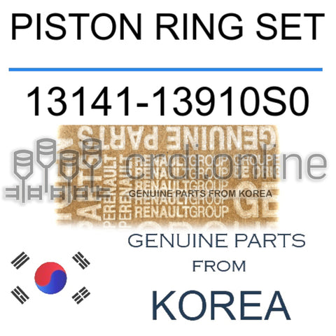 PISTON RING SET [ORIGINAL] 13141-13910S0 1314113910S0 13141 13910S0
