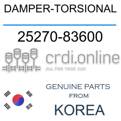 DAMPER-TORSIONAL 25270-83600 2527083600 25270 83600