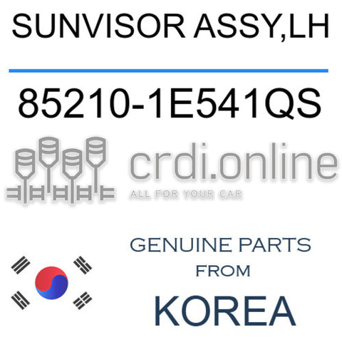 SUNVISOR ASSY,LH [ORIGINAL] 85210-1E541QS 852101E541QS 85210 1E541QS