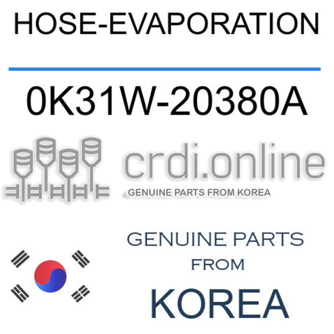 HOSE-EVAPORATION [ORIGINAL] 0K31W-20380A 0K31W20380A 0K31W 20380A
