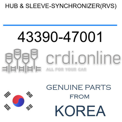 HUB & SLEEVE-SYNCHRONIZER(RVS) [ORIGINAL] 43390-47001 4339047001 43390 47001