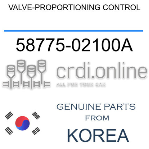 VALVE-PROPORTIONING CONTROL [ORIGINAL] 58775-02100A 5877502100A 58775 02100A