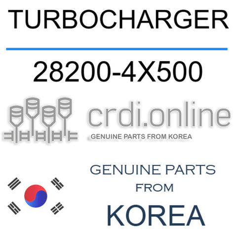 TURBOCHARGER [ORIGINAL] 28200-4X500 282004X500 28200 4X500