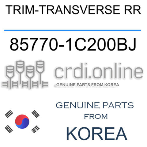 TRIM-TRANSVERSE RR [ORIGINAL] 85770-1C200BJ 857701C200BJ 85770 1C200BJ