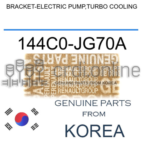 BRACKET-ELECTRIC PUMP,TURBO COOLING [ORIGINAL] 144C0-JG70A 144C0JG70A 144C0 JG70A