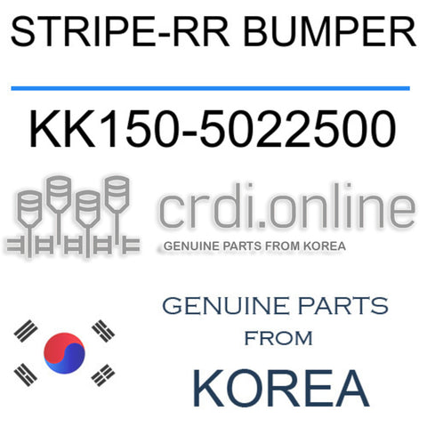 [ORIGINAL] STRIPE-RR BUMPER KK150-5022500 KK1505022500 KK150 5022500